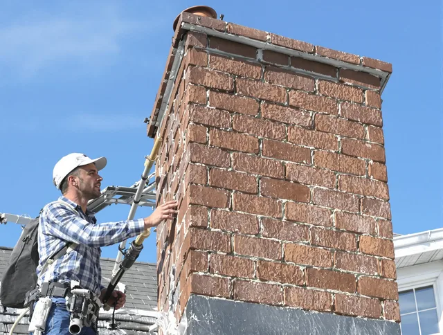 Brickwork for a chimney rebuild by Sanford Chimney Sweep in Sanford, FL