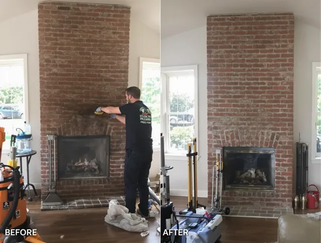 Finished chimney sweeping service by Sanford Chimney Sweep in Sanford, FL