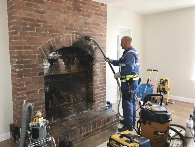 Sanford Chimney Sweep expert performing detailed chimney sweep in Sanford, FL