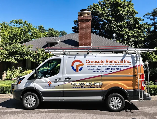 Sanford Chimney Sweep technician removing creosote safely in Sanford, FL